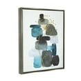 thumbnail image 4 of Stupell Industries Dandelion on Blue Rocks Abstract Painting Gray Floater Framed Art Print Wall Art, 17 x 21, 4 of 10