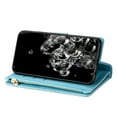 thumbnail image 3 of Allytech Flip Cover for Samsung Galaxy A51 5G, PU Leather Glitter Bling Design Kickstand Shockproof Multiple Cards Slots Zipper Pocket Wallet Case Cover for Girls Women, Skyblue, 3 of 10