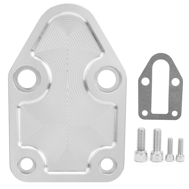 Kit de placa de montaje de bomba de combustible con junta para motores Chevy Small Block 283 327 350 400 Jadeshay A