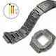thumbnail image 2 of Para G-5600 DW5600 GWB5600 5035 DW5000 Juego de correa de reloj con bisel de metal Caja de acero inoxidable 316 Correa con herramienta de modificación Banda retro, 2 of 5