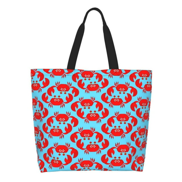 Easygdp Cartoon Crabs Bolsas Tote para Mujer, Bolsos de Hombro para Viaje, Bolsos de Mano de Gran Capacidad para Compras y Trabajo