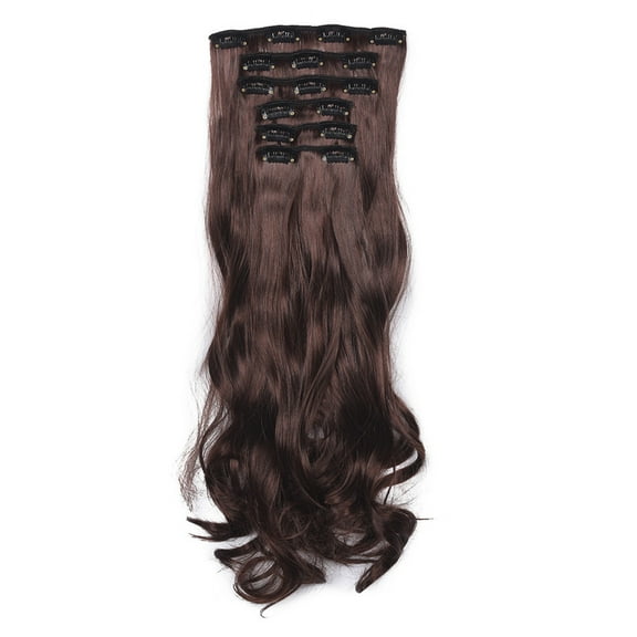 Cosmug Hair Extensions Real As Remy Fashion Hair Long Clip In Hair Extensions Full Head Curly Wig, Human Hair Extensions Clearance Sale, 1X Wig
