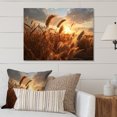 thumbnail image 2 of Designart "Tranquil Harvest of Wildflowers at Sunset I" Landscapes Metal Wall Art, 2 of 5