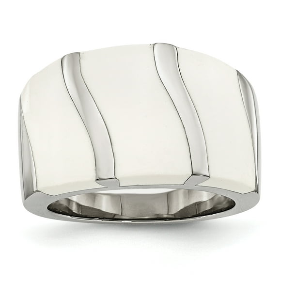 Stainless Steel White Ring