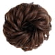 thumbnail image 4 of Peluca de moño rizado para mujer, aspecto elegante, suave, esponjoso, mate, rizado, ondulado, para citas, trabajo diario, castaño claro, 4 of 13
