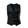 thumbnail image 2 of Awdenio Vest for Men Slim Fit Herringbone Tweed Suits Vest Premium Wool Blend Waistcoat, 2 of 5