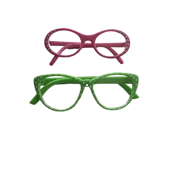 18 Inch Doll Glasses- 2 Pairs of Doll Glasses For 18 Inch Fashion Girl Dolls- Fits Kennedy and Friends Dolls