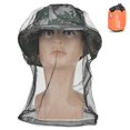 thumbnail image 1 of 5Pcs Outdoor Anti Dust Breathable Anti Mosquito Mesh Hat Insect Prevention Net Anti Bee for Fishing Travel(black ), 1 of 4