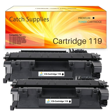 Catch Supplies 2-Pack Compatible Toner for Canon 119 ImageCLASS MF414dw MF6160dw MF5950dw MF5880dn MF416dw LBP253dw LBP6300dn MF5960dn Printer (Black)