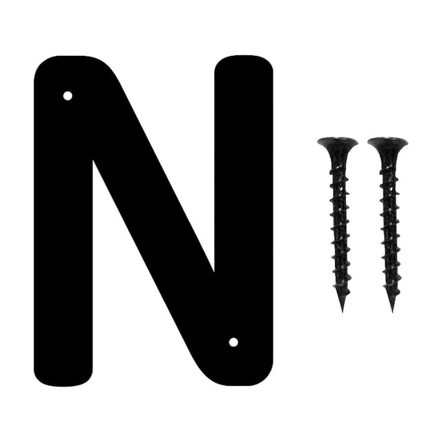 Door Decorations Spring | Tyeign Black Modern Address Number Outdoor Mailbox Number Metal House Number And Letter for House Apartment Garage Decorative Sign (3" A) Hanging Decorations Door Decor
