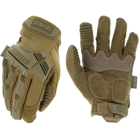 Guantes tácticos Mechanix Wear M-Pact para hombre, talla XL, color marrón