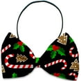 thumbnail image 3 of Christmas Pet, Dog and Cat Bow Ties, "Sweet Snowflakes Group" (Choose from 10 different patterns!), 3 of 10