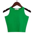 thumbnail image 1 of Moda 2023 nuevas mujeres Sexy algodón Crop Top Crop Bustier Multicolor sin mangas recortadas Blusas chaleco camiseta sin mangas camisola 14 colores Tan Jianjun  unisex, 1 of 2