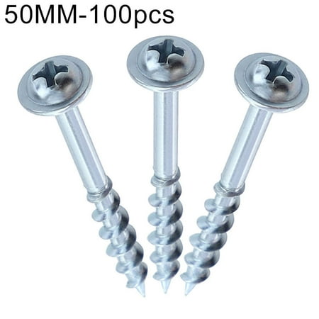 

100Pcs ST4 32/38/50/63mm Self-tapping Screws for Pocket Hole Jig Woodworking