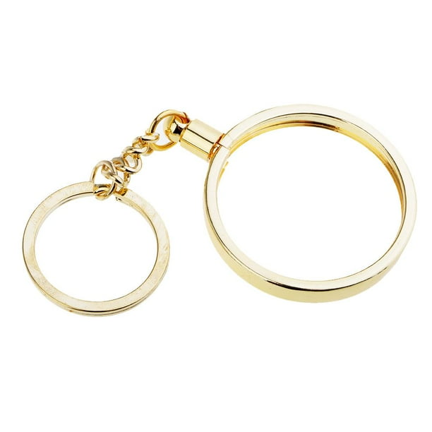 Llavero para viajes al aire libre, accesorio para llaves, llavero con monedas, 40 mm, dorado Estilo B-Oro
