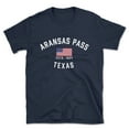 thumbnail image 1 of Aransas Pass Texas Patriot Men's Cotton T-Shirt, 1 of 1