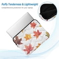 thumbnail image 2 of FORMRS 13"-13.3" Laptop Sleeve Protective Case Soft Carrying Quilted Computer Bag Cover, White Autumn Leaves, 2 of 7