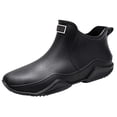 thumbnail image 3 of Deck Boots for Men，Outdoor Rubber Fishing Garden Waterproof Ankle Rain Boots, 3 of 5