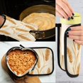 thumbnail image 5 of Yayeee Oven Mitts and Pot Holder Set of 4 Heat Resistant Kitchen Gloves Baking Hot Pad, Wheat Ears Pattern, 5 of 5
