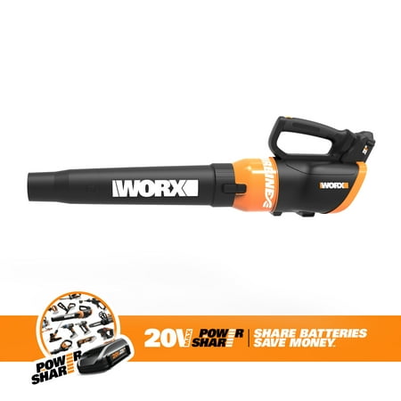 Worx 20V Li-ion Cordless Sweeper/Blower (Best Battery Leaf Blower)