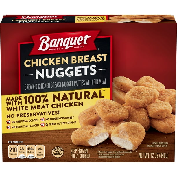 BANQUET Frozen Chicken Breast Nuggets Made With 100 Natural* White