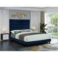 thumbnail image 2 of Meridian Furniture Elly Navy Velvet King Bed, 2 of 4