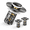 Dark Black, variant on 2 Pack Dark Black Metal Bathroom Sink Drain Stopper with Removable Hair Catcher, Universal Fit for 1.1" to 2.36" Drains