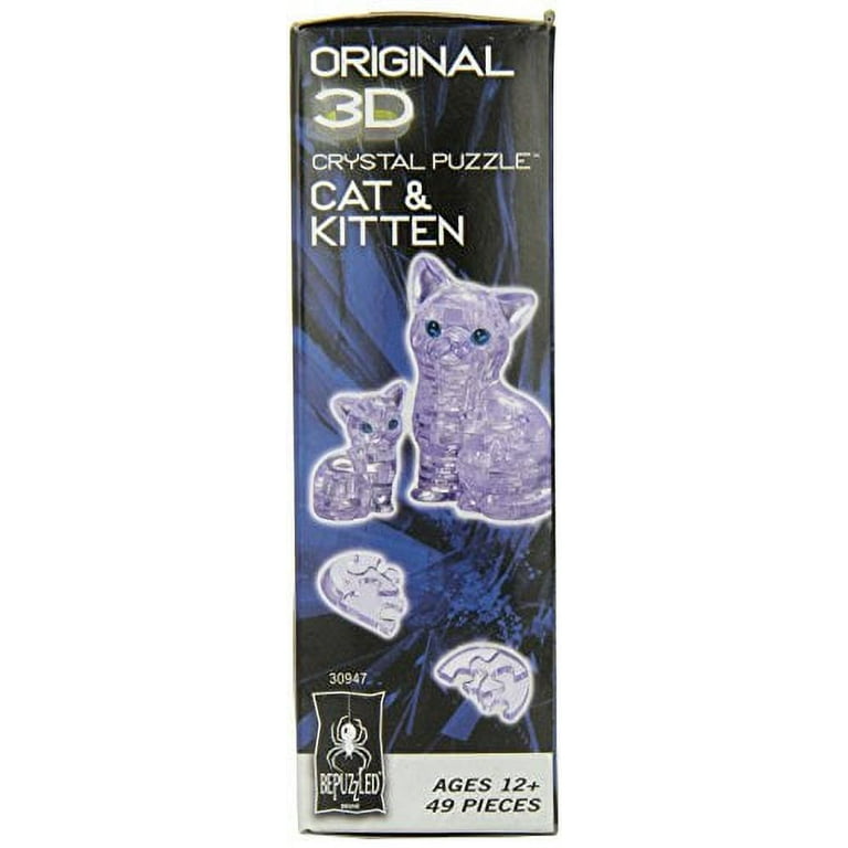 3d crystal puzzle cat and kitten hotsell
