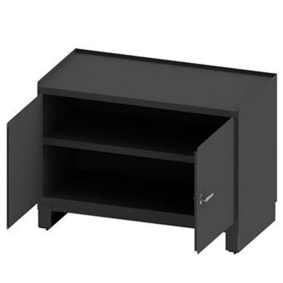 Durham 3403NVSLF-95 36 in. Stationary Work Station, Gray