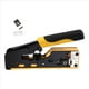 thumbnail image 1 of Herramienta de Crimpado RJ45 Cat7, Herramienta de Crimpado Ethernet, Cortador de Cables, Crimpadora para Conectores de Paso Cat7, Cat6a, Cat6 y Cat5e., 1 of 5