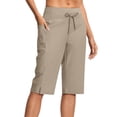 thumbnail image 2 of Holzkary Womens Capris with Pockets Loose Fit Casual Capri Pants Dressy Lightweight Ladies Baggy Cargo Pants for Hiking Capris Cargo Pants Summer Hiking Pants Lightweight Outdoor Quick Dry Pants, 2 of 8
