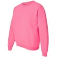 thumbnail image 3 of Gildan Mens Heavy Blend Crewneck Sweatshirt, M, Safety Pink, 3 of 6