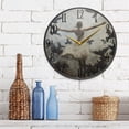 thumbnail image 3 of WOBOGO Doves Of Peace and Lass Acrylic Wall Clock Battery Operated 11.9in Silent No Tick Bedroom Living Room Office Classroom Decoration, 3 of 10