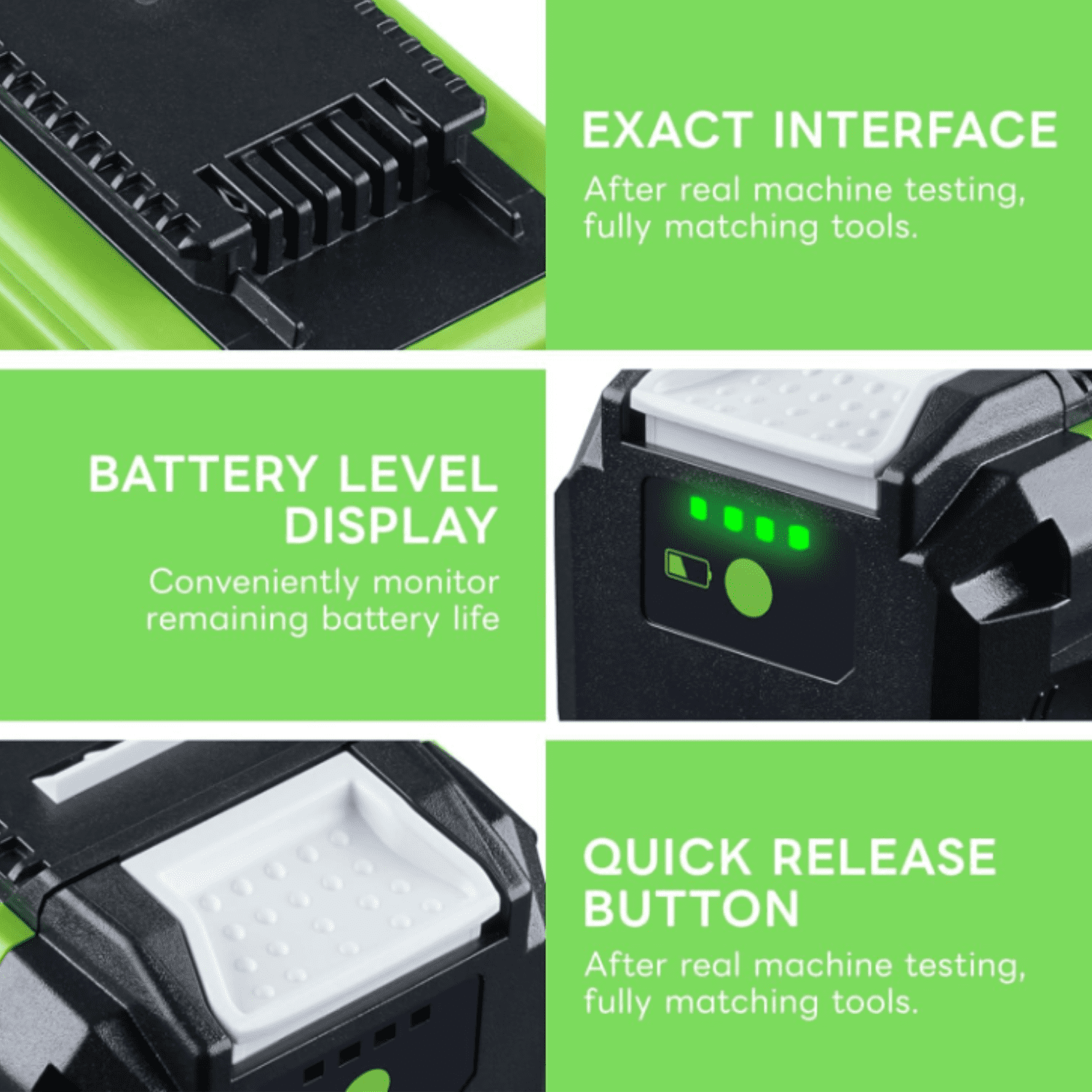 2Packs 40V 6.0Ah Extend Capacity Replacement for Greenworks 40V Battery Lithium Compatible with Greenworks 40 Volt Battery 29252 20202 22262 25312 20642 22272 29462 29472 Tools