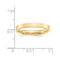 thumbnail image 4 of 14k Yellow Gold 3mm Standard Weight Flat Comfort Fit Wedding Band Size 12.5 FLC030, 4 of 5