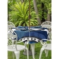 thumbnail image 2 of Outdoor Tablecloth with Umbrella Hole and Zipper, Navy Blue Anchor Round Table Cloth 54 Inch Waterproof Tablecloth, Nautical Summer Beach Coastal Ocean Picnic Table Cover for Patio Camping, 2 of 7