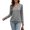 Gray, variant on Tqcoqu Women's Solid Notch V Neck Long Sleeve Pullover Tops Ribbed Cuffs Hem Loose Casual Lightweight Sweatshirt For Fall,Beige Women's S-XXL