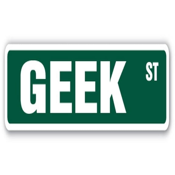 18 in. Geek Street Childrens Name Room Sign