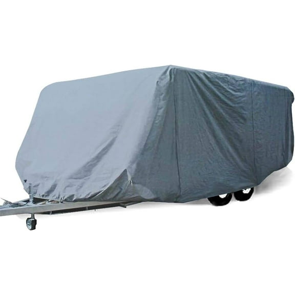 SSyao Economic Guard Travel Trailer Camper Cover, Breathable RV Trailer Cover Fits 14 ft to 16 ft