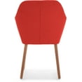 thumbnail image 4 of Elle Decor Roux Arm Chair in French Red, 4 of 11