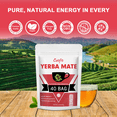 thumbnail image 5 of Yerba Mate Tea Bag, 40 Teabags - Natural Organic Yerba Mate Tea - Rich in Chlorophyll, Antioxidants and Vitamins, Alternative to Tea and Coffee, 5 of 8
