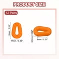 thumbnail image 2 of Uxcell Water Drop Shape Eye Glasses Ear Grips, Anti-Slip Silicone Comfort Eyeglass Ear Hooks with Box Orange, 2 of 7