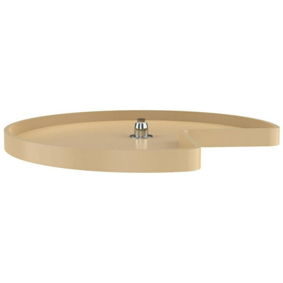 Rev-A-Shelf 6421-28-52 Classic 28" Polymer Kidney 1-Shelf Lazy Susan - Almond