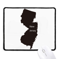 thumbnail image 1 of New Jersey USA Map Outline Mousepad Stitched Edge Mat Rubber Gang Pad, 1 of 2