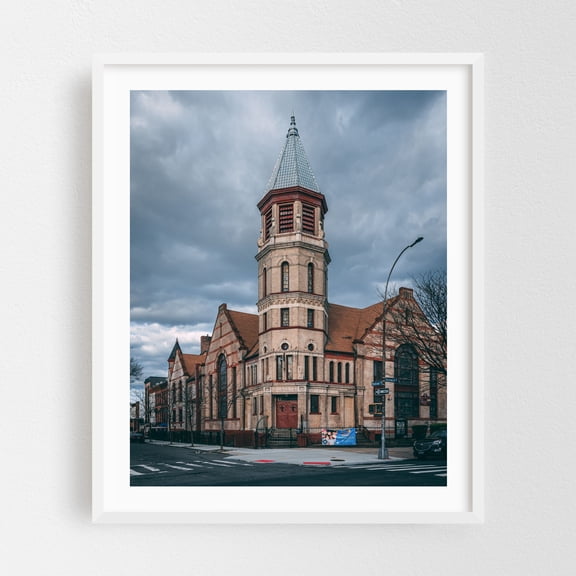 Madison & Bushwich - Brooklyn New York Photography White Framed Wall Art Print 16 x 20 inches