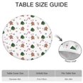 thumbnail image 6 of White Christmas Gingerbread Man Pattern Round Fitted Tablecloth with Elastic Edge,Dining Table Cover Waterproof,Outdoor Round Tablecloth for Camping,Dining,Indoor and Outdoor, 6 of 7