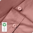 thumbnail image 4 of Bare Home Organic Cotton Duvet Cover Set, 300 Thread Count, Percale Weave, King/Cal King, Dusty Rose, 4 of 5