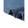 thumbnail image 6 of DARING DIVA Women's Elastic Waist A Line Long Jean Skirts Medium Blue, 6 of 6