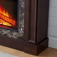 thumbnail image 3 of 46" Electric Fireplace with Mantel, Freestanding TV Stand with 23" Fireplace Insert, 1400W Electric Fireplace Heater with Remote Control, Adjustable Flame, Living Room/Apartment (46" W - Cherry), 3 of 18