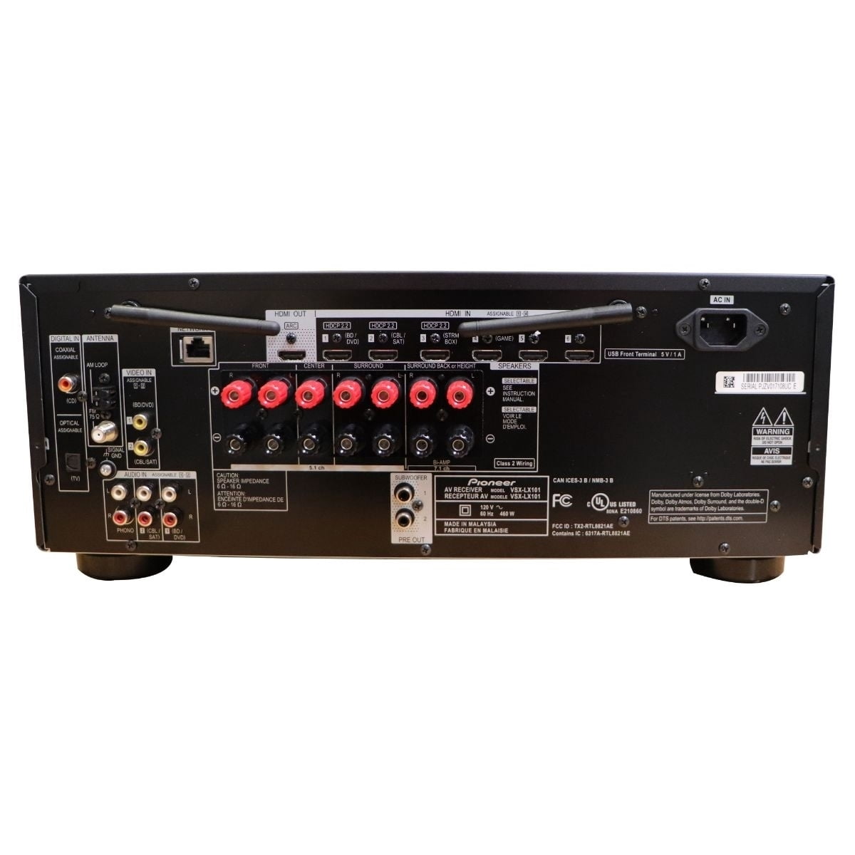 Pioneer VSX-835 7.2 Channel Audio & Video Receiver IMAX Enhanced